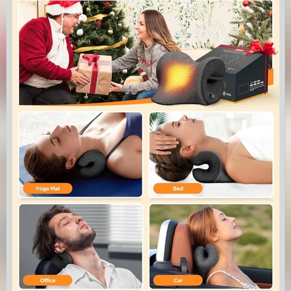 Pink Chiropractic Neck Stretcher with Heat - Picture 7 of 7